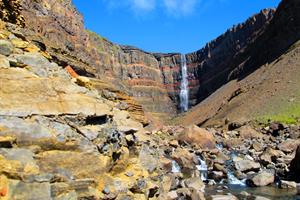 Hengifoss Waterfall