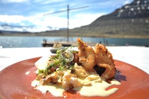 Delicious course served at Randulf's Sea House