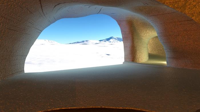 Glacier ice cave in Iceland Glacier ice cave in Iceland